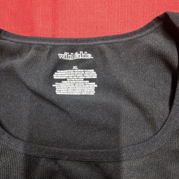 Women's‎ Wild Fable Short Sleeve Square Neck Fitted Seamless T-shirt -XL - Picture 2 of 6